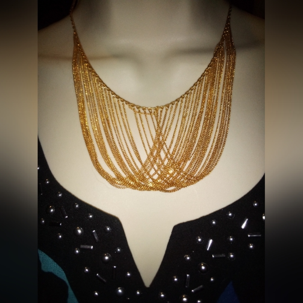 Beautiful Phillip Bloch Layered Chain Necklace